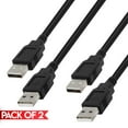 thumbnail image 1 of Cmple - [2 PACK] 3 FT USB to USB Cable, USB 2.0 Type A to Type A Cord Male to Male Data Transfer Cable for Portable Hard Drive, Laptop, DVD Player, TV, USB Hub, Monitor, Camera, Set Up Box, 1 of 3