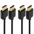 thumbnail image 1 of Cmple - 2 Pack High Speed HDMI Cable 15 ft 4k@60Hz Ultra Thin HDMI 2.0 Cable 4k HDMI Cable, ARC, 3D, 4k HDMI Cord - Flexible, 1 of 9