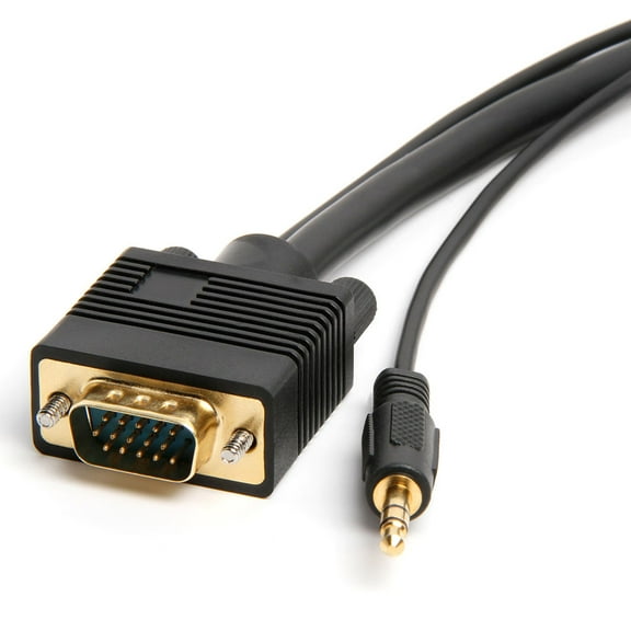 Cmple 24" VGA to Aux Audio Cable