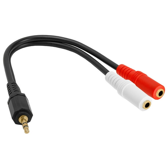 Cmple - 3.5MM STEREO HEADPHONE JACK SPLITTER CABLE for iPod 6"