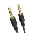 thumbnail image 1 of Cmple - 3.5mm Aux Audio Cable Stereo 6 ft AUX Cable Male to Male Speaker Cable Auxiliary Cord Adapter for Car, Phone, Headphones - Black, 1 of 9