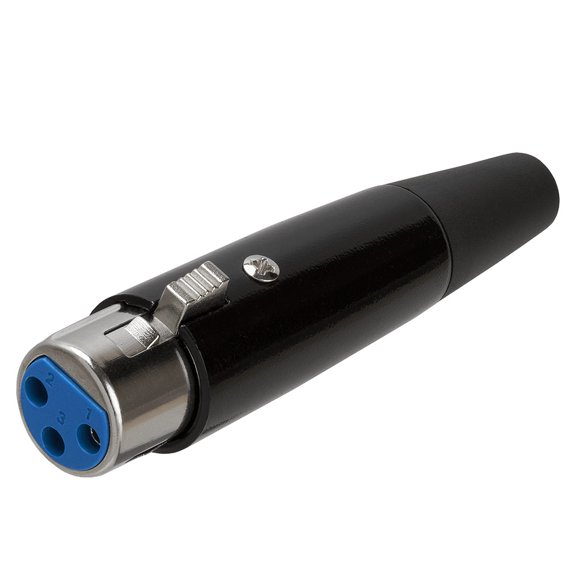 Cmple - 3Pin XLR Female Microphone Connector Black