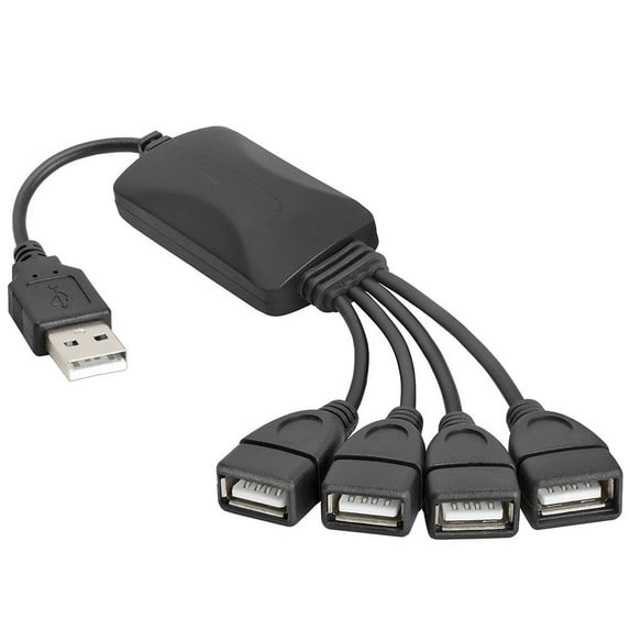Cmple - 4-Port High Speed USB 2.0 Splitter, Unpowered USB Hub