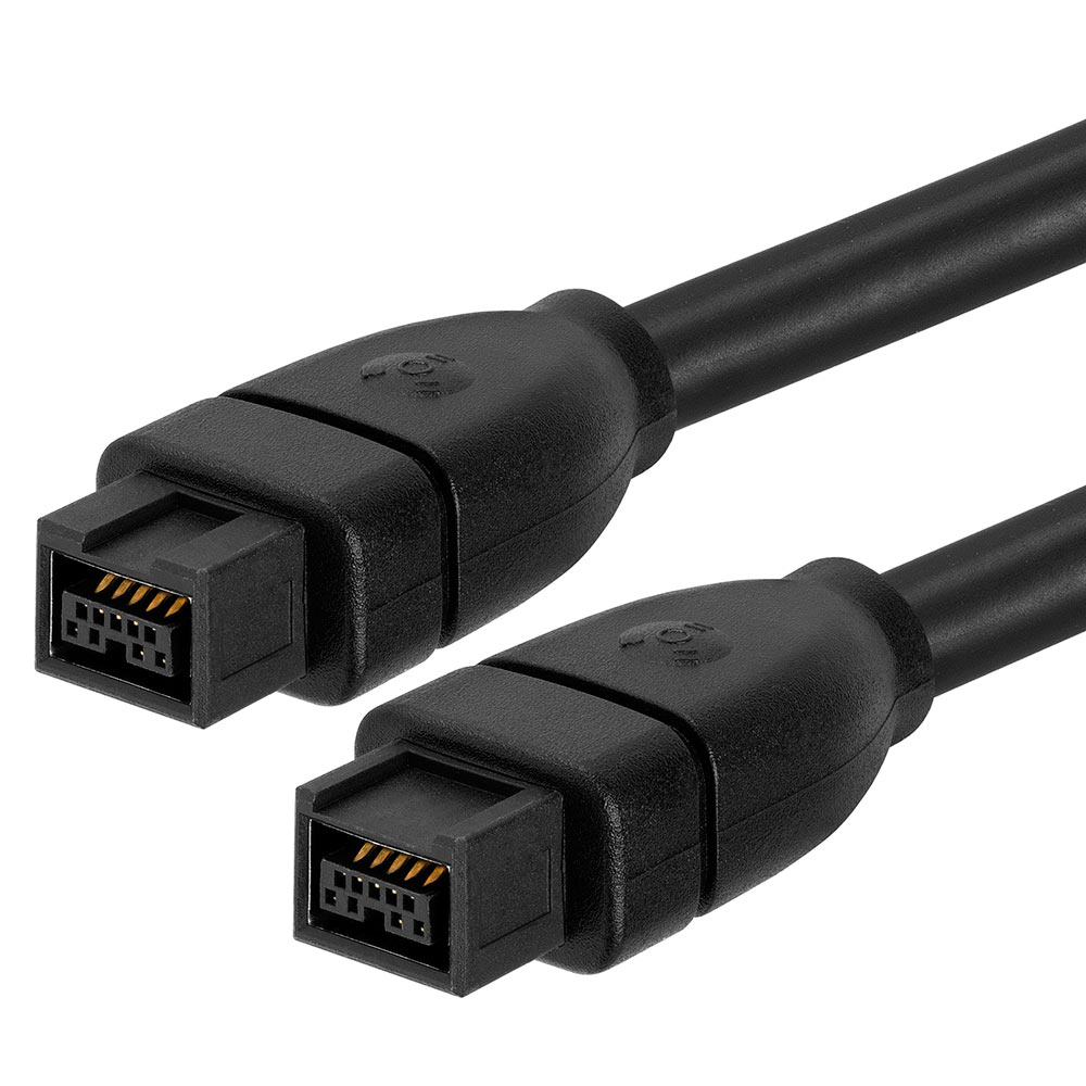 Cmple - 9 PIN/ 9PIN BETA FireWire 800 - FireWire 800 Cable - 6FT, Black - image 1 of 2