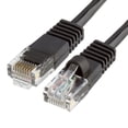 thumbnail image 1 of Cmple - Cat5e Ethernet Cable 1.5 ft, 350 MHz UTP Cat 5e Ethernet Patch Cord, 1Gbps Network Lan Cables, RJ45 Connectors, Compatible with Laptop, Modem, Router - Black, 1 of 8