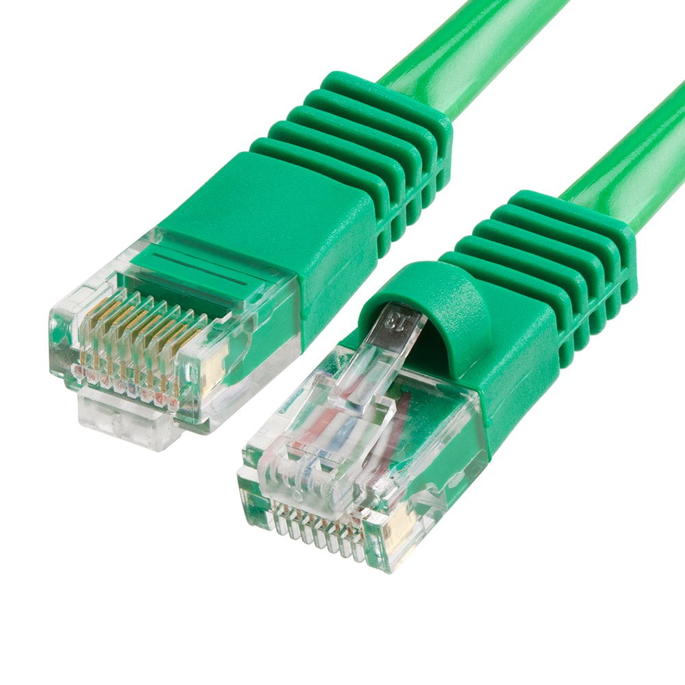 Cmple - Cat5e Ethernet Cable 150 ft, 350 MHz UTP Cat 5e Ethernet Patch Cable, 1Gbps Network Lan Cables, RJ45 Connectors, Compatible with Laptop, Modem, Router - Green