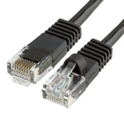 Cmple - Cat5e Ethernet Patch Cord, Cat5e Cable, RJ45 Internet Network Cord, UTP LAN Wire, Ethernet Cat5e Cable for Consoles, Router, TV, Modem - 3 Feet, Black