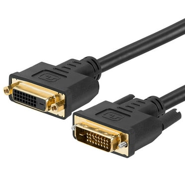 Cmple - Dual Link DVI-D Extension Cable DVI Cord Extender HDTV Male to Female Monitor Cable -10 Feet
