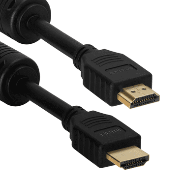 Cmple - HDMI Cable 1.5FT with Ferrite Cores – 28 AWG High Speed HDMI Cord with Ethernet, Supports (4K 60HZ, 1080p Full HD, UHD, Ultra HD, 3D, ARC, HDTV) - 1.5 Feet