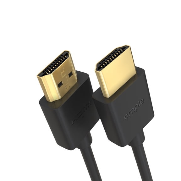 Cmple - High Speed HDMI Cable 1.5 ft 4k@60Hz Ultra Thin HDMI 2.0 Cable 4k HDMI Cable, ARC, 3D, 4k HDMI Cord - Flexible
