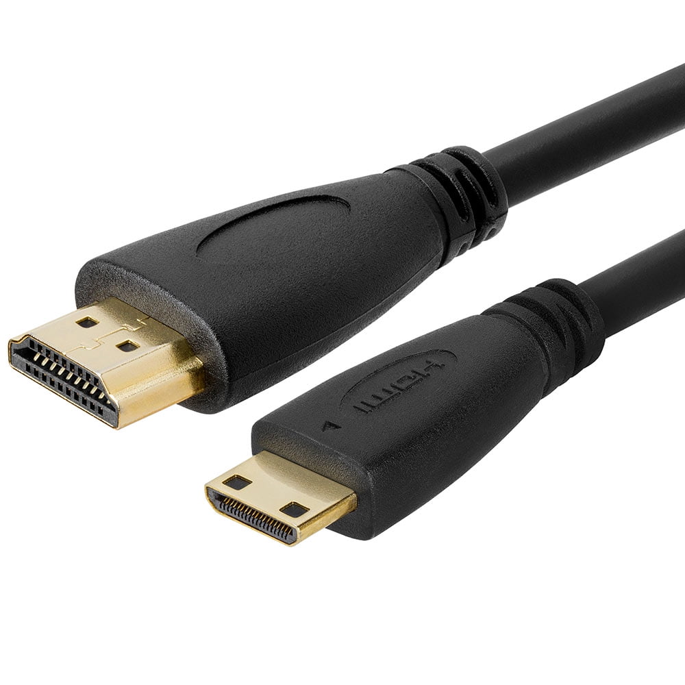 Cmple - Mini HDMI to HDMI Cable 3ft, HDMI Mini to HDMI, 60Hz HDMI 2.0  Cable, Monitor to Digital Camera HDMI Cables, 4k HDMI Adapter Cord for
