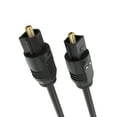 thumbnail image 1 of Cmple - Optical Audio Cable 6 ft Toslink Cable Slim Fiber Optic Cable Gold Plated Slim Optical Cord Digital S/PDIF Audio For Soundbar, AV Receivers, TV Sound Bar, Game Console, 1 of 7