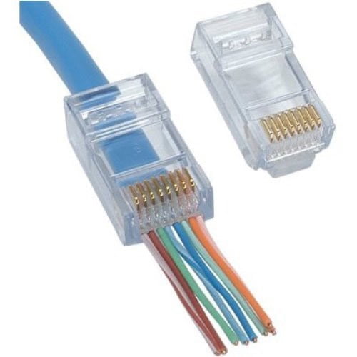 Platinum Tools 100010C EZ-RJ45 Cat 6+ Connectors, Clamshell, 50-Pieces