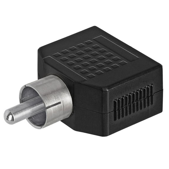 Cmple - RCA Plug to 2x3.5mm Mono Jack Adapter