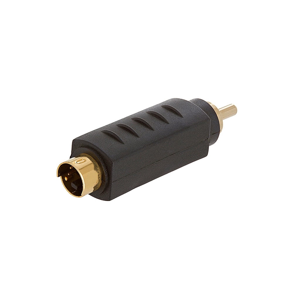 Rca Plug Adapter Cmple - S-VHS 4Pin Plug to RCA Plug Adapter: Electronics - Walmart.com