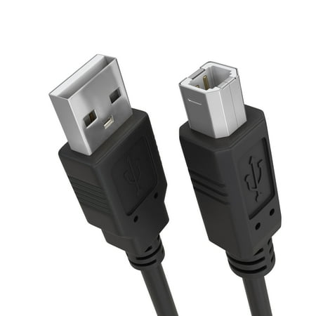 Cmple - USB Printer Cable 3ft Male to Male USB 2.0 A to B Cable USB Type B Printer Scanner Cable Compatible with Inkjet Printer, Laser Printer, Copier Machine - Black price history and forecast - Cmple 592-N