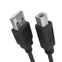 Cmple - USB Printer Cable 6ft Male to Male USB 2.0 A to B Cable USB Type B Printer Scanner Cable Compatible with Inkjet Printer, Laser Printer, Copier Machine - Black