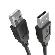 Cmple - USB to USB Cable 10ft USB A to A Male to Male USB 2.0 Cable Data Transfer USB Cord for Laptop, PC, USB Hub, Hard Drive, Laptop Cooler - Black