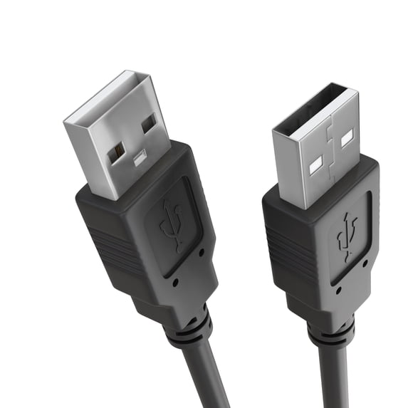 Cmple - USB to USB Cable 3ft USB A to A Male to Male USB 2.0 Cable Data Transfer USB Cord for Laptop, PC, USB Hub, Hard Drive, Laptop Cooler - Black