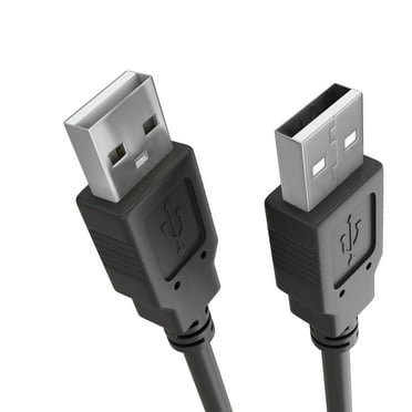 Cmple - USB to USB Cable 6ft USB A to A Male to Male USB 2.0 Cable Data Transfer USB Cord for Laptop, PC, USB Hub, Hard Drive, Laptop Cooler - Black