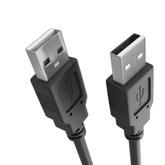 Cmple - USB to USB Cable 6ft USB A to A Male to Male USB 2.0 Cable Data Transfer USB Cord for Laptop, PC, USB Hub, Hard Drive, Laptop Cooler - Black