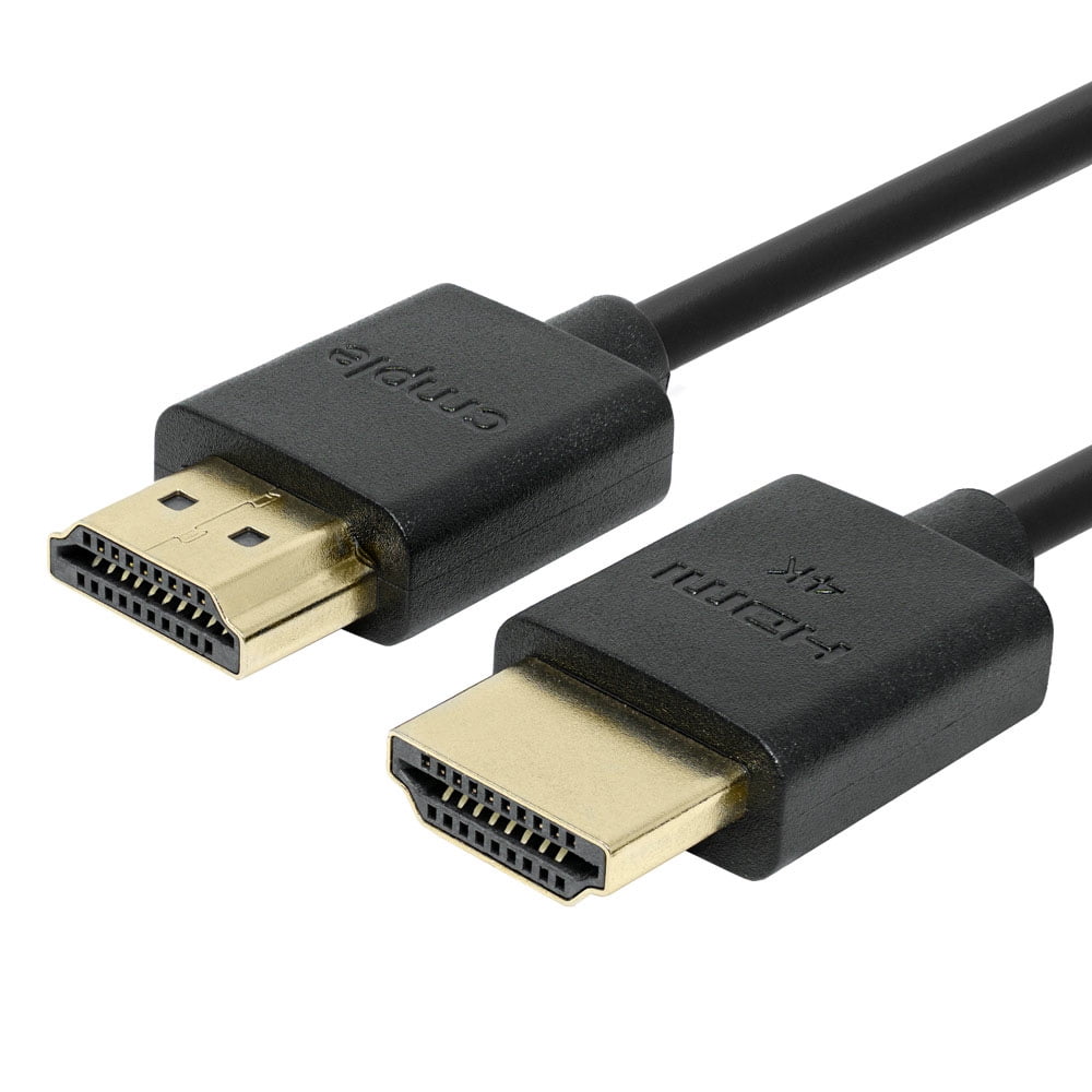 Cmple - Ultra Slim High Speed HDMI Cable HDMI 2.0 HDTV Cable - Supports  Ethernet 3D 4K and Audio Return - 1.5 Feet 