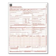 Cms Health Insurance Claim Form, One-Part, 8.5 X 11, 100 Forms | Bundle of 5 Packs