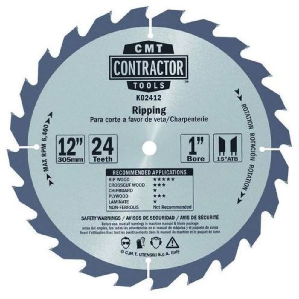 Cmt 12In 24 Tooth Ripping Saw Blade