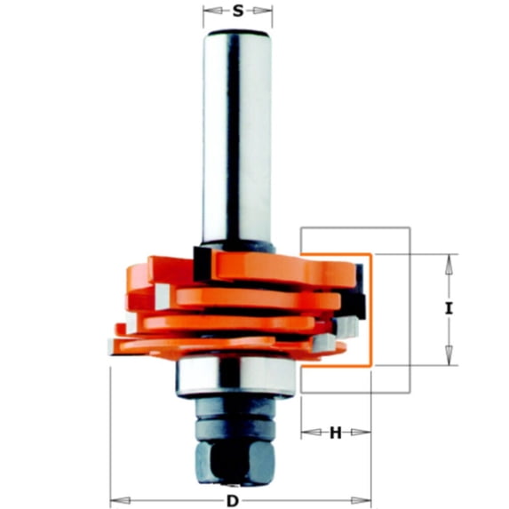 Cmt 3-Wing Slot Cutter Set