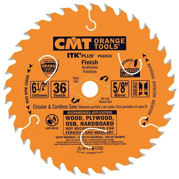 Cmt 6-1/2In 36 Tpi Contractor Circular Saw Blade