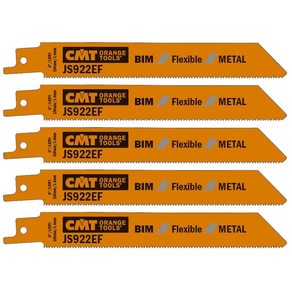 CMT JS922EF-5 (5-Pack) 18 TPI Bi-metal Saw Blades for Reciprocating Saws