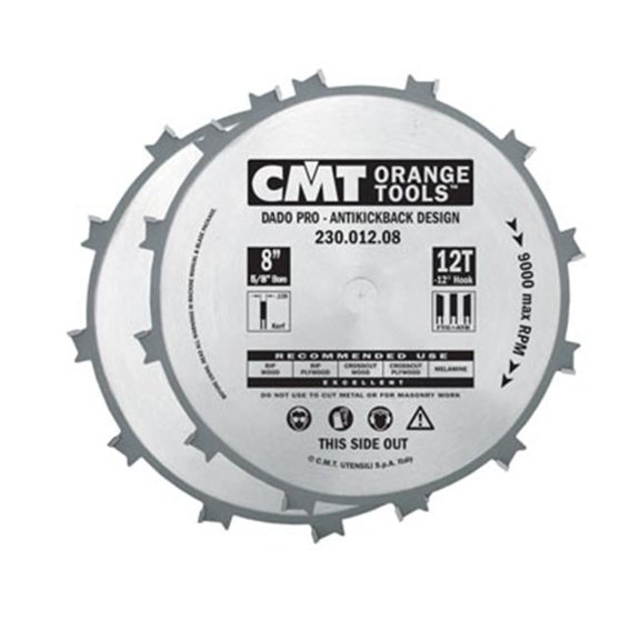 Cmt Cabinet maker's 8 in Dado Pro Set