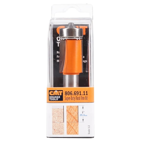 CMT 806.691.11 Flush Trim Bit for Routers with 1/2-Inch collet