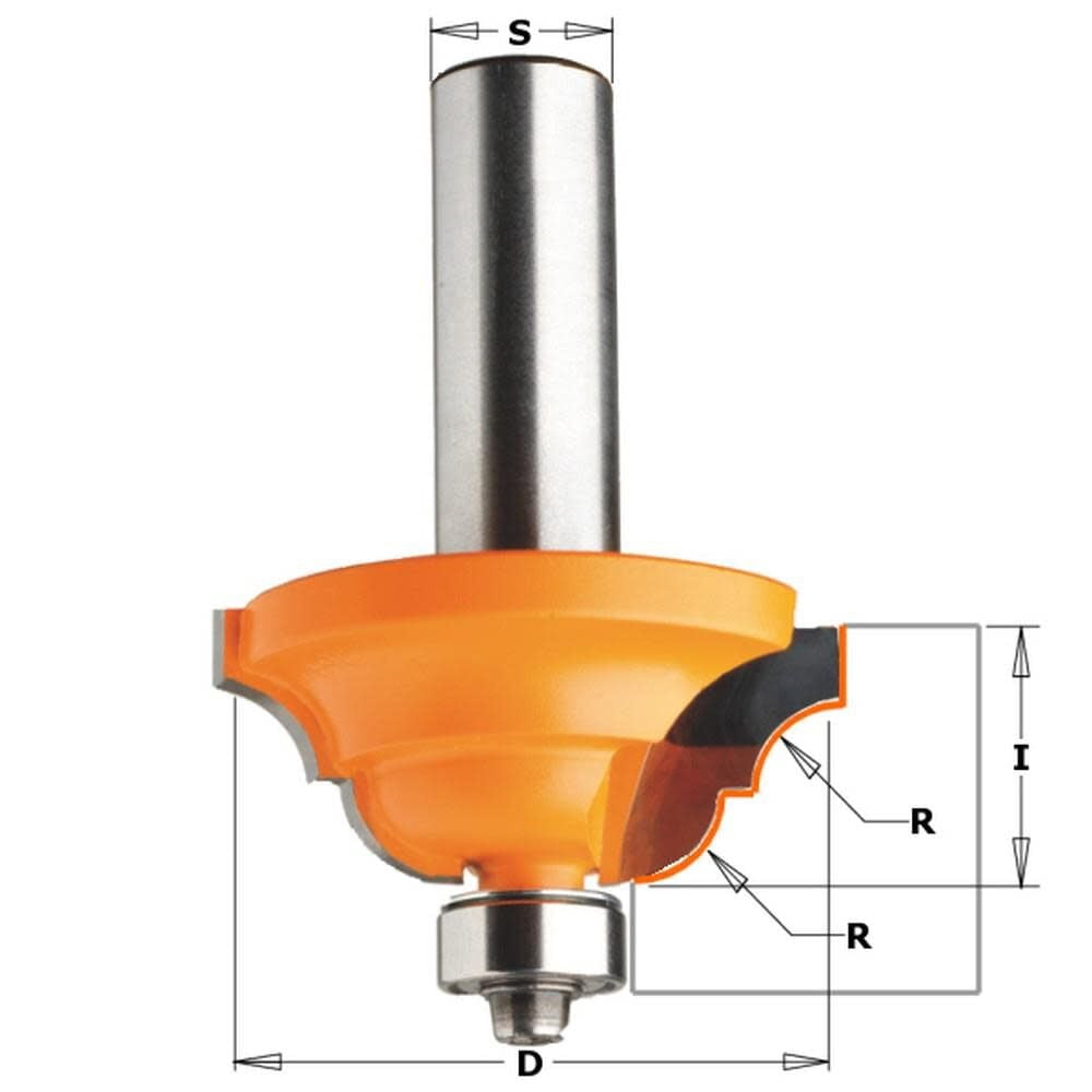 Chouter Bit Cmt Router Bit,2 Flutes,1-11/16 in. Cut Dia. 841.380.11 - Walmart.com