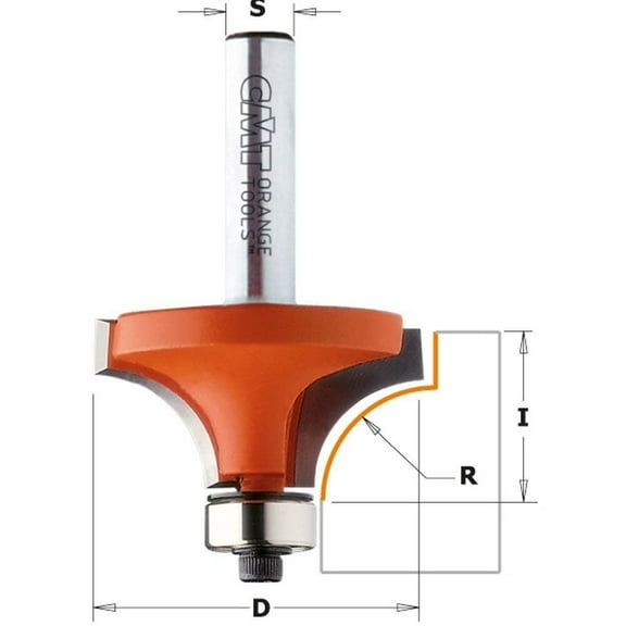 Cmt Router Bit,2 Flutes,2-5/32 in. L 838.285.11