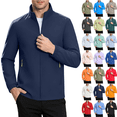 thumbnail image 1 of Cmtiyu Fashion Jackets for Men Casual Long Sleeve Stand Neck Outdoor Zip Up Blue Jackets with Zip Pockets XXS-3XL, 1 of 9