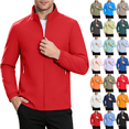 thumbnail image 1 of Cmtiyu Fashion Jackets for Men Casual Long Sleeve Stand Neck Outdoor Zip Up Red Jackets with Zip Pockets XXS-3XL, 1 of 9