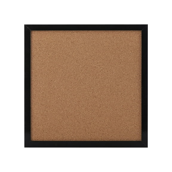 Cmunyle Black Hanging Cork Board For Photos And Notes With Wood Frame And Traceless Hooks 11.81 X 11.81 X 0.78 Inches 1-Unit Display Board Black