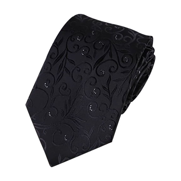 Cmunyle Black Slim Satin Tie For Men Formal Wedding Business Polyester Free Size 57.09In Length 1.38-3.94In Width Solid Color