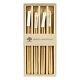 thumbnail image 1 of Cmunyle Gold Long Stem Aromatherapy Candles 4-Pack For Christmas Home Birthday Party Decoration Colored Wax Candles Holiday Christmas Candles For Relaxation Gold, 1 of 5