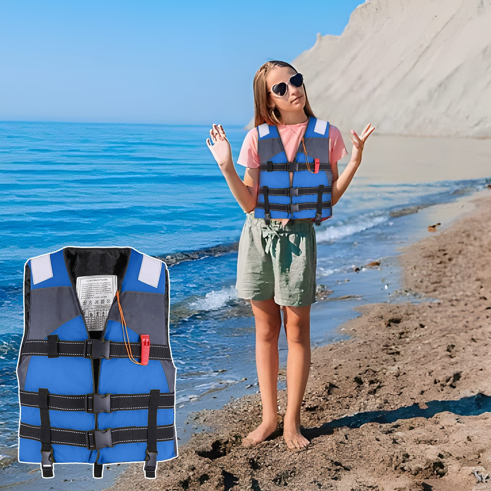Cmunyle Life Jackets for Kids,Life Jackets for Kids 50 to 90 Pounds