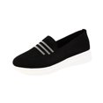 thumbnail image 1 of Cmunyle Slip-On Flat Shoes For Women Knit Loafers Casual Round Toe Soft Sole Available In Us Size 5.5 Made With Mesh Fabric Breathable Design, 1 of 9