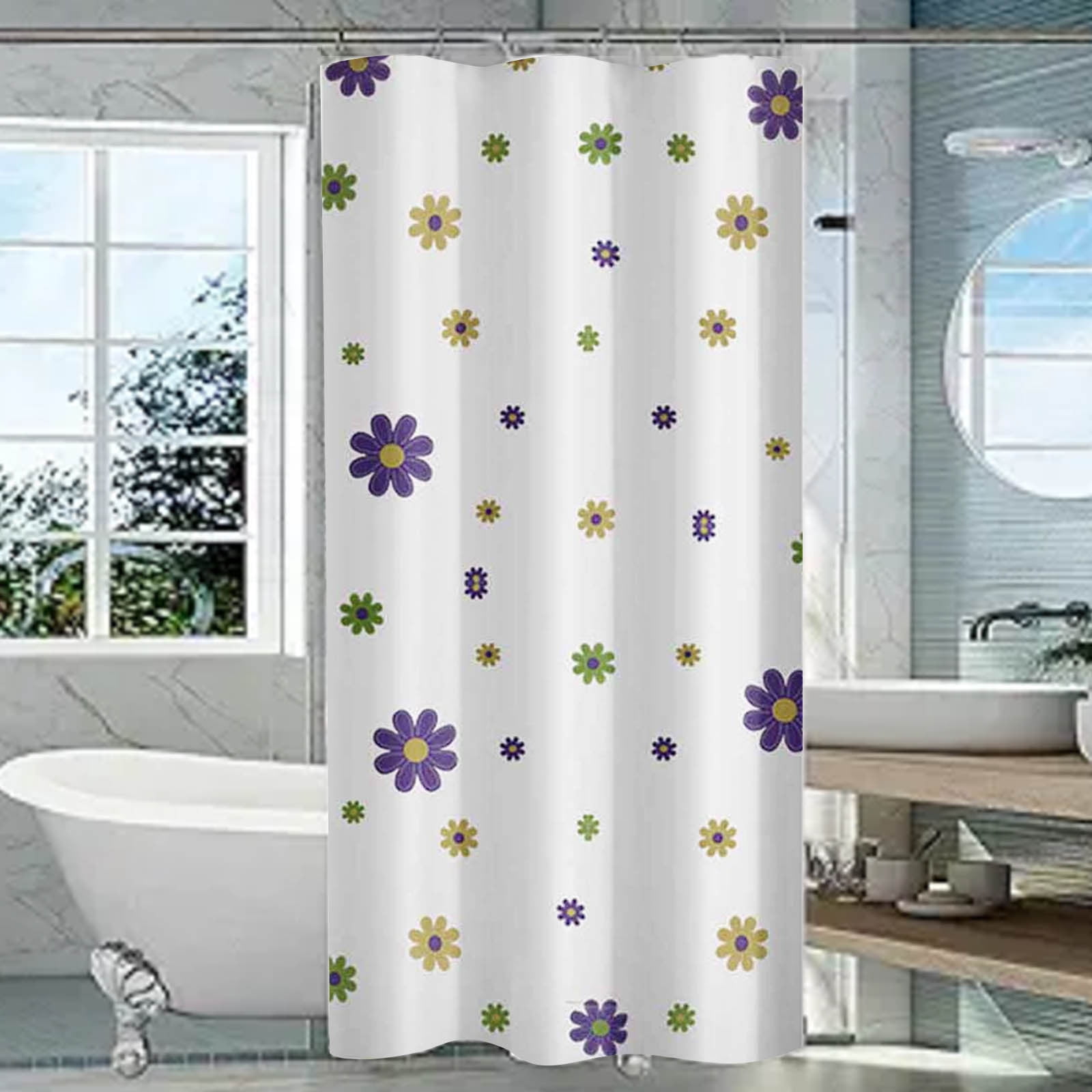 Cmunyle Waterproof PEVA Shower Curtain Soft Hotel Quality,shower ...