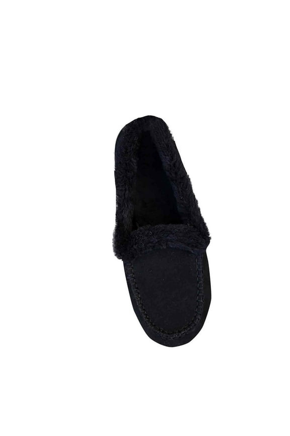 Women Faux Fur Lined Suede Boots Low Heel Flat Design Comfort Shoes Rubber Outsole Available In Us Size 6.5 Black