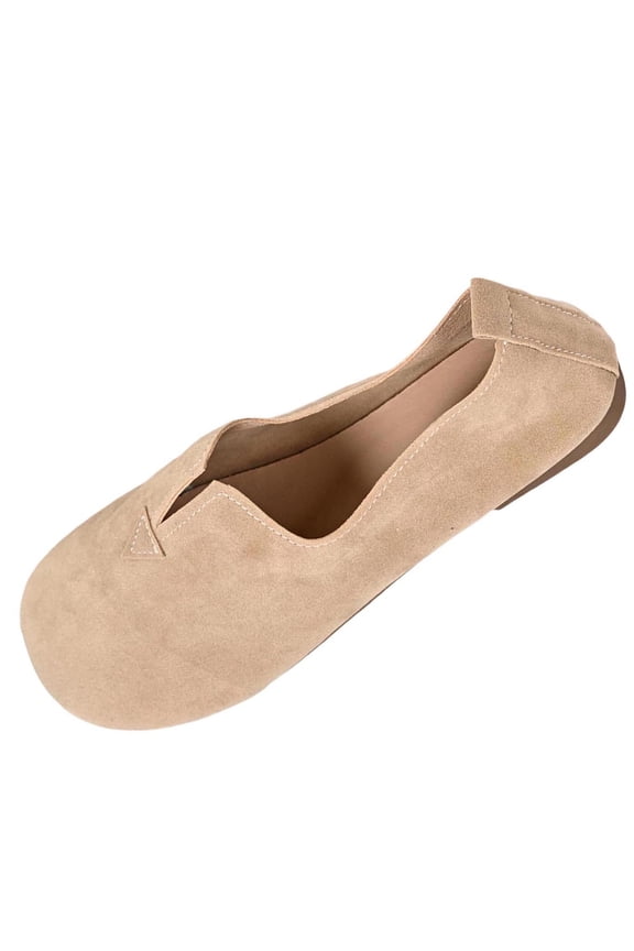 Women Flat Shoes Adjustable Buckle Straps Round Toe Casual Slip-On Footwear Eu 40 Us 7.5 Foot Length 9.84 Inches