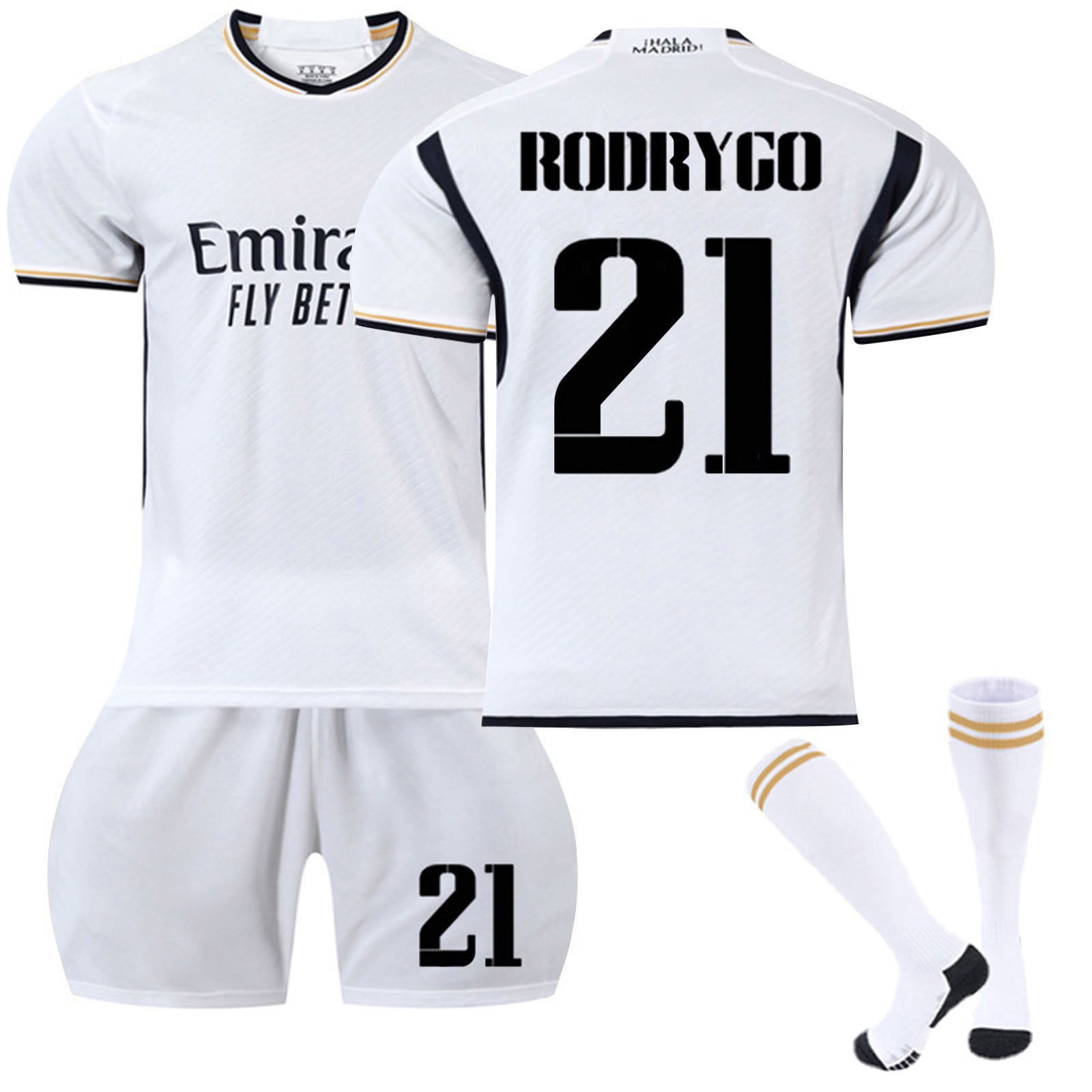 Cmuxi 2023-2024 Real Madrid CF Home Game Jersey Set (3-Piece ...