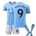 Cmuxi 22/23 Manchester FC Home Soccer Jerseys 3Piece，Erling Haaland