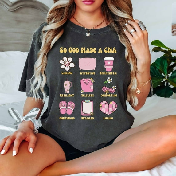 Cna Shirt Cna Gift Tshirt Christian Certified Nursingistant Gift Nurse Staff Shirts Nurses Week Gifts Cna Tee