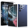 thumbnail image 1 of Cnarery [2+2] 2 Pack Tempered Glass Screen Protector for Samsung Galaxy S22 Ultra 6.8 inch, with 2 Pack Camera Lens Protector, Scratch resistant, Bubble Free, 1 of 7