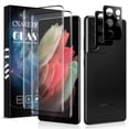 thumbnail image 1 of Cnarery Tempered Glass Phone Screen Film Protector for Samsung Galaxy S21 Ultra, 2 Pack, 1 of 6